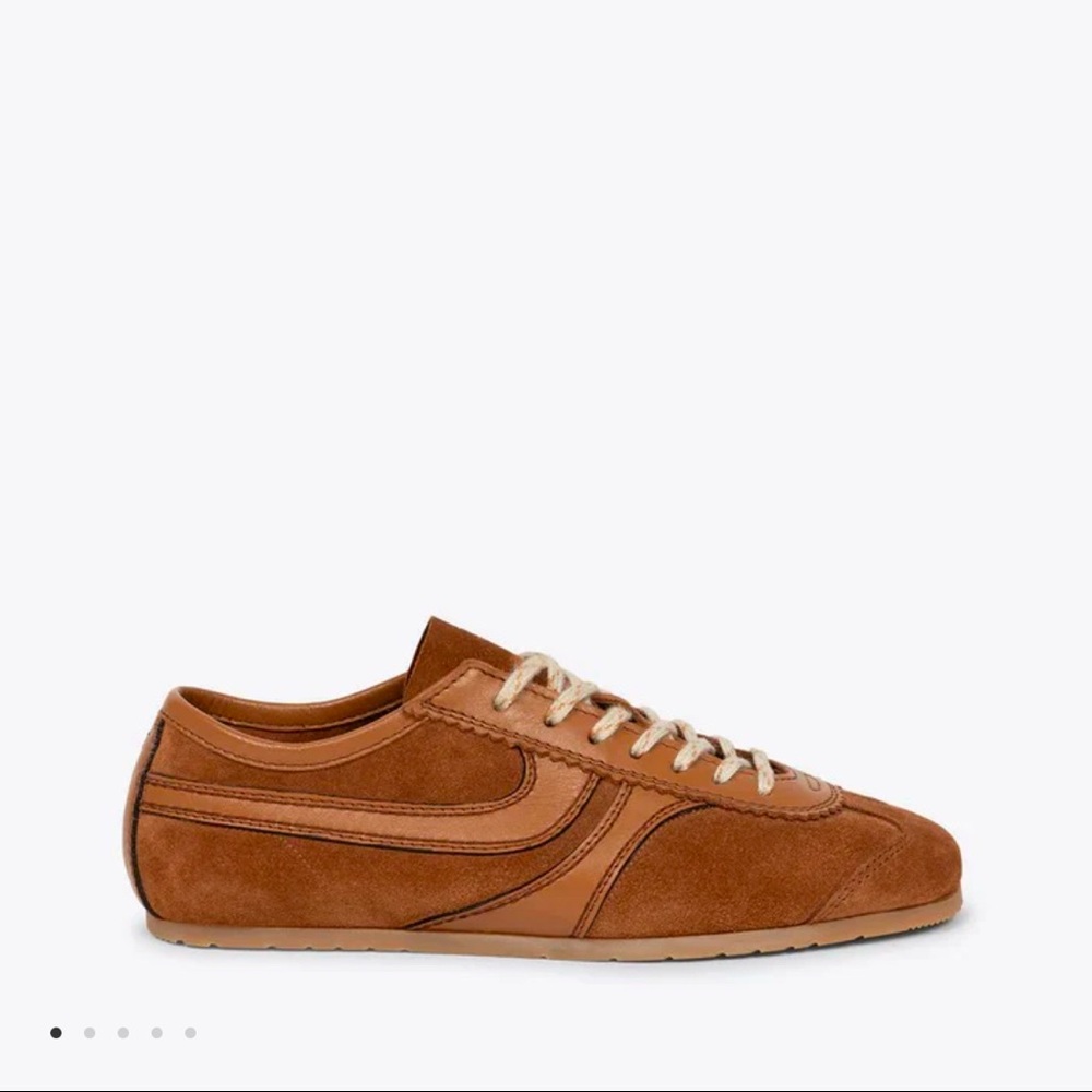 NWT and Box Dries Van Noten Suede sneakers in Tan  (SOLD OUT)